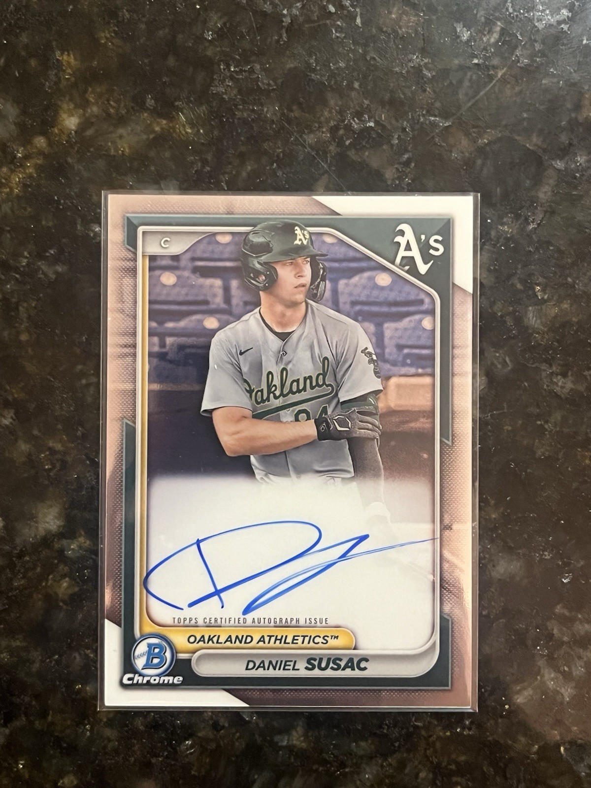 2024 Bowman Chrome Daniel Susac Prospect Auto #CPA-DS Athletics