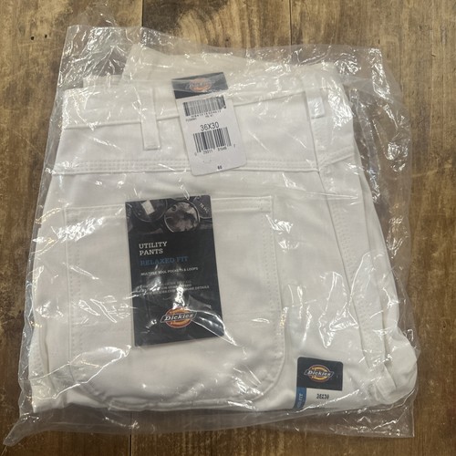 Dickies Sherwin Williams Pants Mens 40x32 White Relaxed Carpenter Painters Work