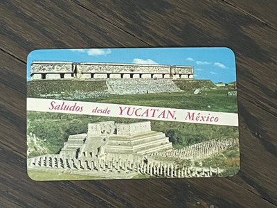 Vintage 1970's / 1980's Chichen Itza Yucatan Mexico Post Card Postcard