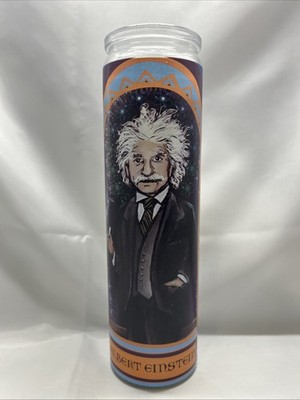 Einstein Unemployed Philosophers Guild Secular Saint Candle NOS