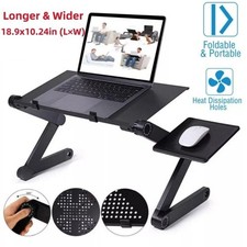 360  Adjustable Laptop Table Stand Lap Sofa Bed Tray Foldable PC Notebook Desk