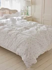 Rachel Ashwell Shabby Chic Rosabelle 100% Cotton Duvet Cover Set In Baby Blue