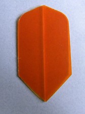 Amerithon - The Best Dart Flights - 10 Solid Orange Translucent Slim Sets