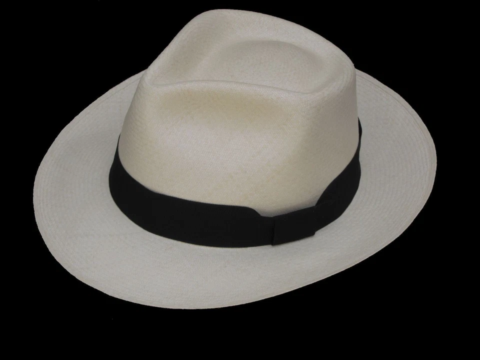 Подлинный Панама шляпа - Montecristi "Diamante" fino fino, мужчин женщин соломенная федора - Изображение 4 из 4