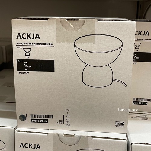 Ikea ACKJA Table lamp, nickel plated, Mirrored 6x 6" Bowl-shaped BRAND NEW - Picture 6 of 7