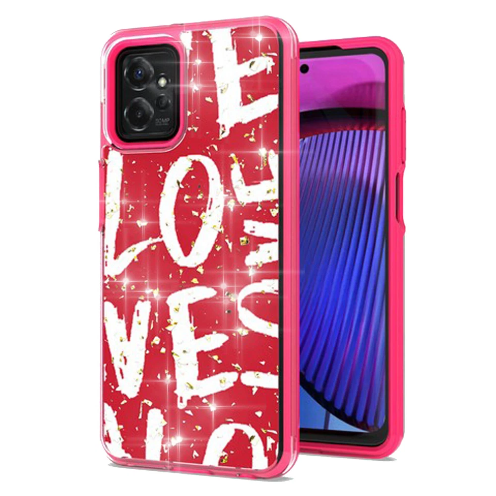 Phone Case for Motorola Moto G Power 2023 (XT2311) Hybrid Glitter