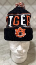 Auburn University Tigers Knit Beanie Pom Hat NCAA War Eagles  47 Brand
