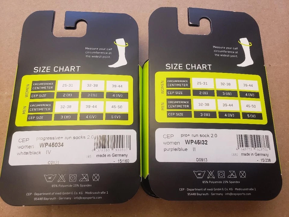 CEP - 2.0 Women Progressive Compression Full Run Tall Socks 20mmhg Size & Color - Image 2 of 4