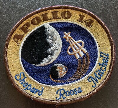 VINTAGE 1970'S NASA APOLLO 14 SHERARD ROOSE MITCHELL PATCH 4.25” Space ...