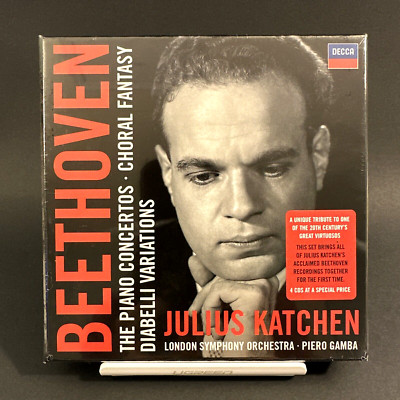 Beethoven Piano Concertos Choral Fantasy Diabelli, Katchen Decca 4 CD Set NEW