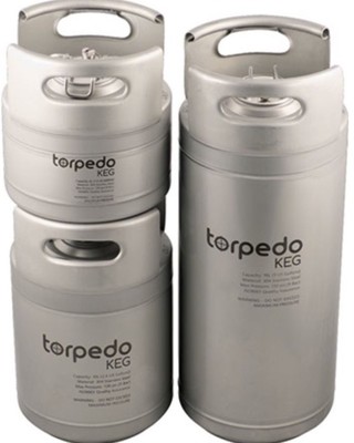 Torpedo Ball Lock Corny Keg (Stackable Kegs) homebrew stainless steel ball lock