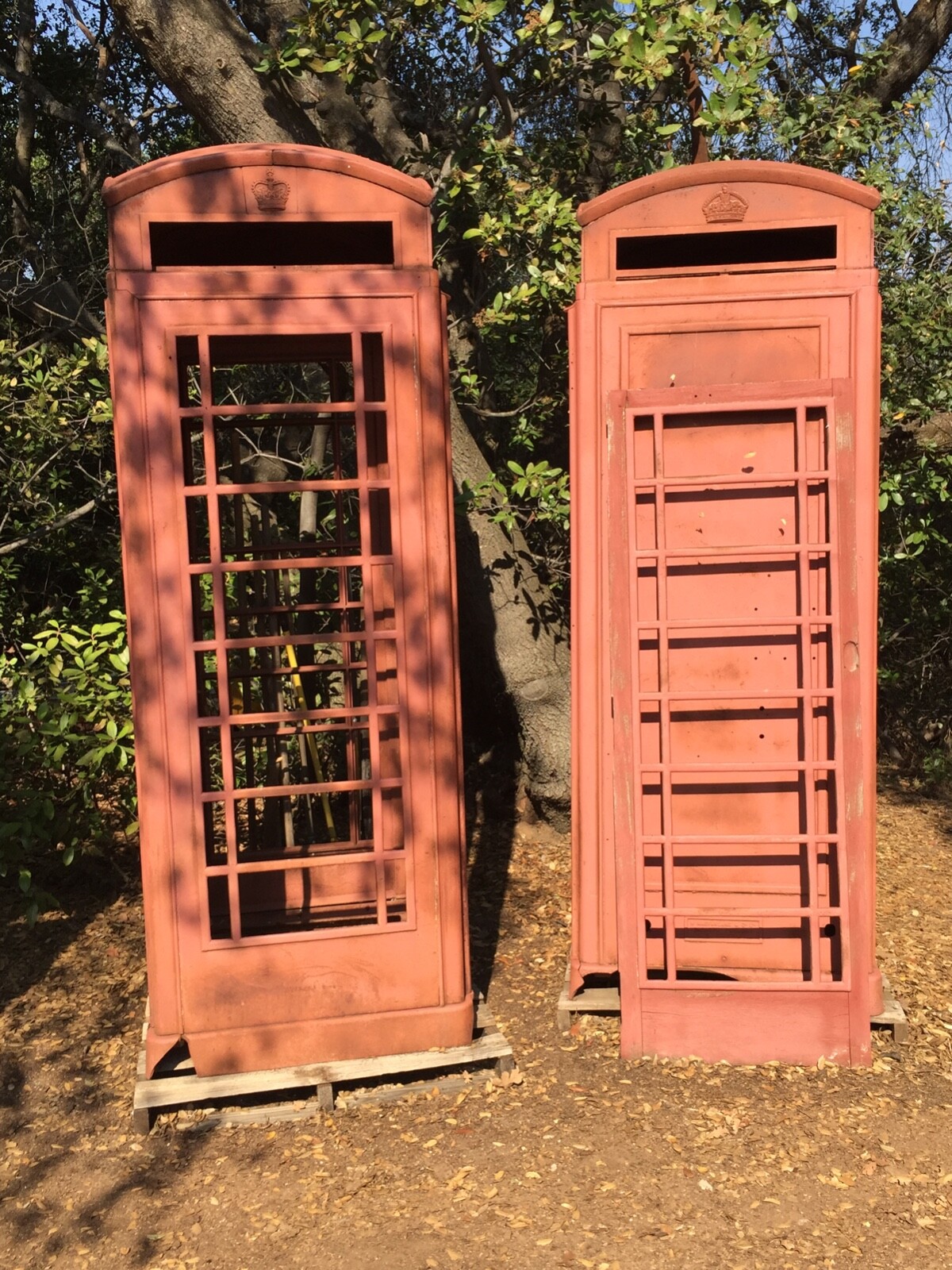 Vintage original British red telephone boxes ready for restoration eBay