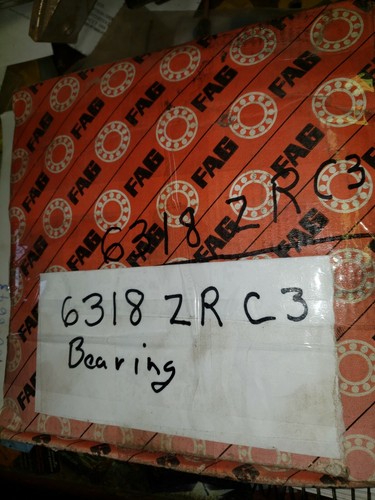 6318 ZR C3 FAG OEM BALL BEARING FREE SHIPPING 27V-J 0083 6318ZRC3 - Picture 6 of 7