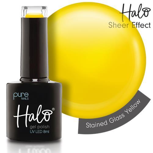 Halo Gel Polish UV LED HEMA-Free Stained Glass 2024 (Yellow) 8ml