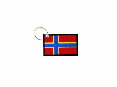 Porte cle cles clef brode patch ecusson badge drapeau orkney orcades islands