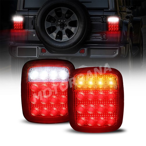 7x6"5x7" LED Headlights Hi/Lo + Tail Lights Turn Signal For Jeep Wrangler YJ TJ - Bild 2 von 12