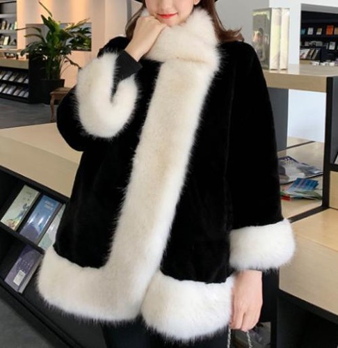 Damen Kunstfell Schal Mäntel Freizeit Fuchs Fell Jacke luxuriös Cocktail Party Cape - Bild 9 von 10