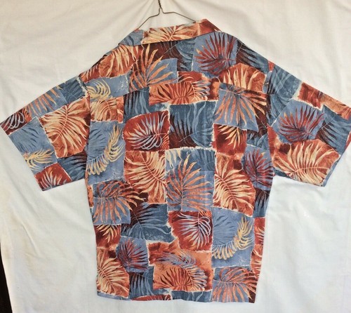 NEW REYN SPOONER BEAUTIFUL BLOCK PALMS 100% SILK $108 L - Picture 10 of 12