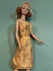 Vintage Barbie Clone Golden Yellow Fashion with Head Scarf 🟡