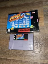 Space Invaders SNES GAME W/ BOX  Authentic Includes Protection Case
