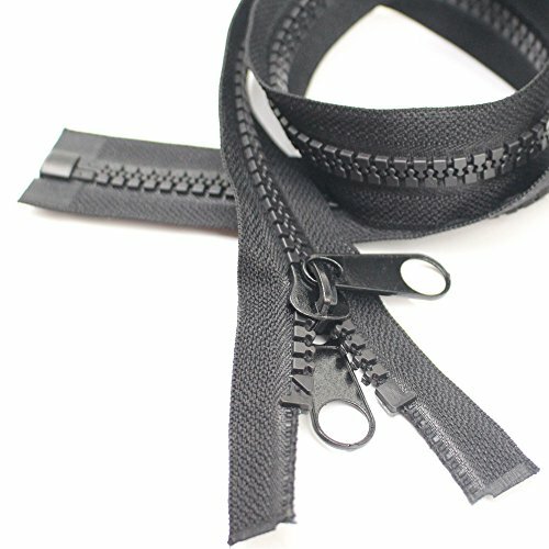 YaHoGa 2 Pezzi 152 cm #10 separare Grandi plastica Cerniere Lampo Nastro (A5S)