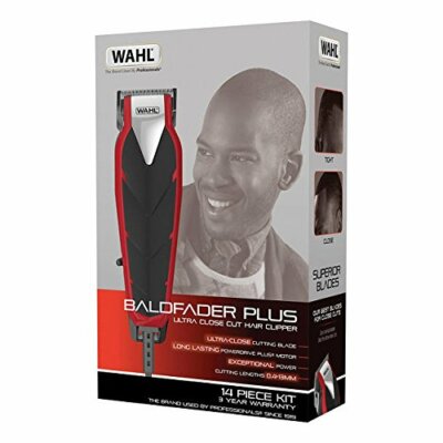 Wahl Baldfader Plus Ultra Close Cut Haarschneidemaschine 14-teiliges Set Zero Overlap Klinge