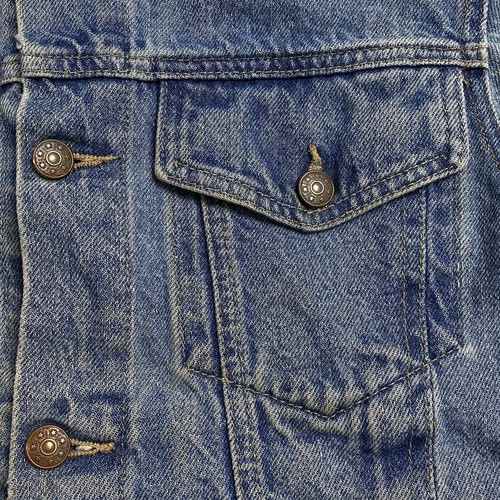 Vintage Denim Trucker Jacket Youth Size L or Adult XS/S Painted Heart *FLAWS - Picture 8 of 23