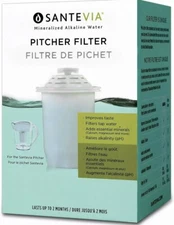 Alkaline Water Pitcher Filter SANTEVIA WATER SYSTEMS -1 Count. New. Sealed