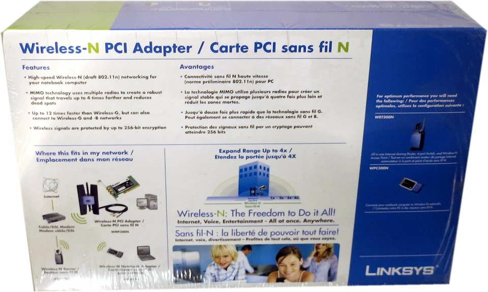 NIB Linksys Wireless-N PCI Adapter WMP300N-CA - Image 4 of 4