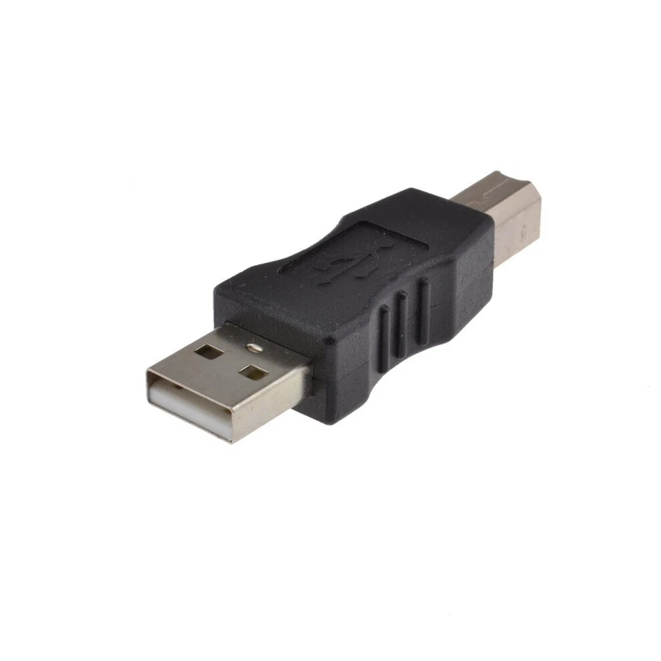 USB 2.0 Type-A to Type-B Printer/Scanner Data Extension Adapter Male-Male - Image 3 of 4