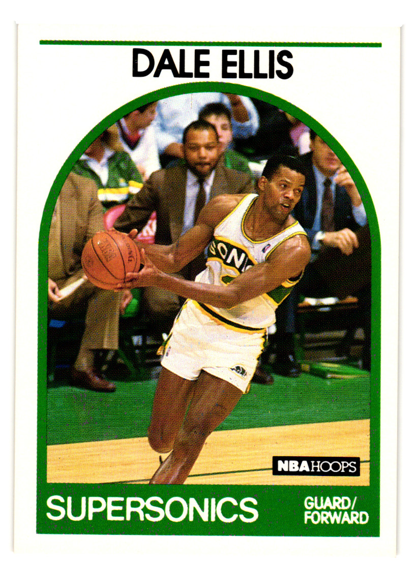 1989-90 NBA Hoops Card #10 Dale Ellis Supersonics    