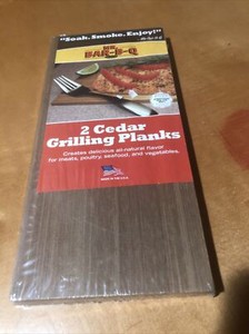 Mr. Bar-B-Q 2 Cedar Grilling Planks New Sealed