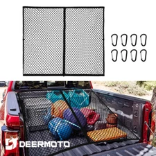 1x1.2m Rear Trunk Truck Bed Elastic Mesh Cargo Net Organizer Storage Foldable