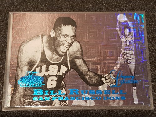2012-13 Fleer Retro Bill Russell 1997-98 FLAIR SHOWCASE LEGACY ROW 0 HOF /100 - Picture 2 of 16