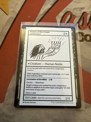 MTG Mystery Booster 2 Test Card Keeper Of The Crown | eBay