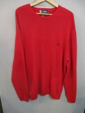 Chaps Basic Red Crew Sweater NWT Size XL 100 Cotton Hong Kong