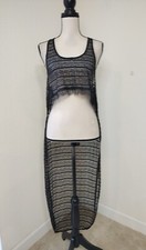 Urban Outfitters Kimchi Blue LACE SHEER COVER UP BLACK SZ XS/S MADE IN USA B13