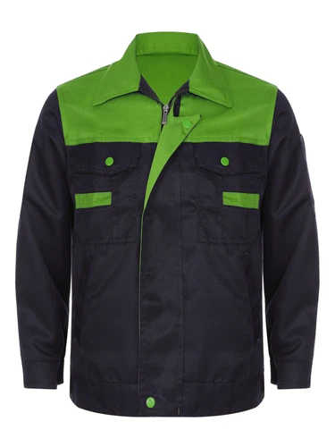Women Men Long Sleeve Work Coat Pocket Shirts Workshop Mechanic Uniform Workwear - Bild 14 von 104