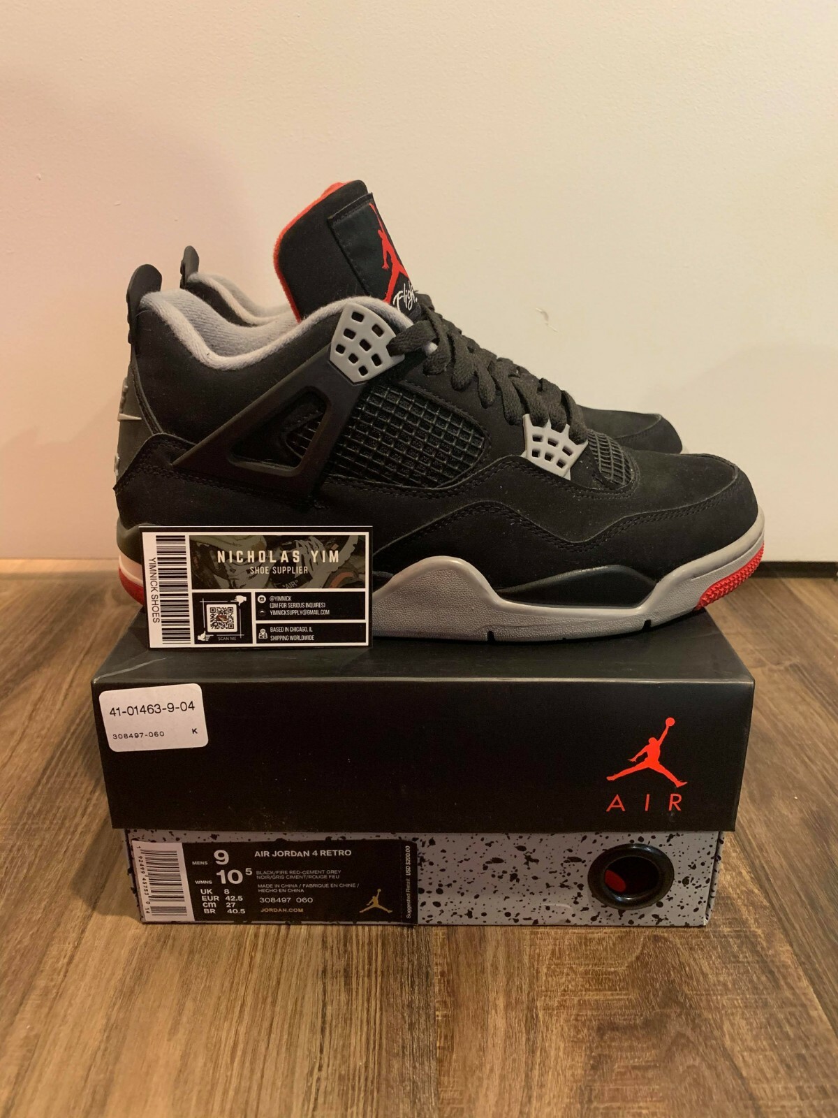 bred 4 size 9