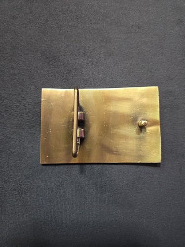 VINTAGE 1970s *BUDWEISER GENUINE LAGER BEER* Bronze BELT BUCKLE Never used - 第 4/15 張圖片