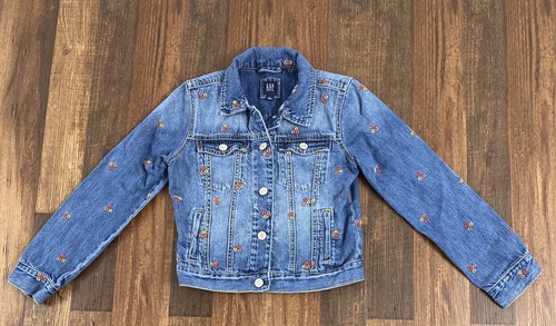 Girls Gap Embroidered Denim Jacket 