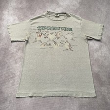 Vintage 90s Tasmanian Devil Shirt Size L Single Stitch Looney Tunes Cartoon Taz