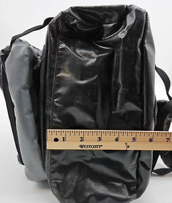 Vintage Y2K Scott Outdoor Backpack Black Laminated Daypack