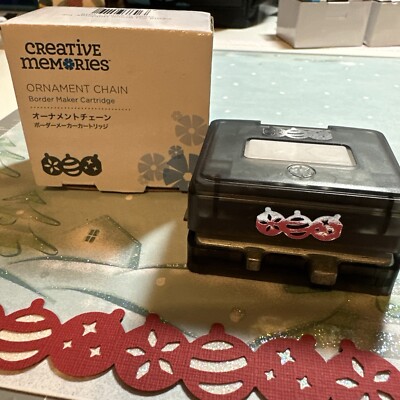 Creative Memories ORNAMENT CHAIN Border Maker Cartridge Punch-NEW IN BOX!