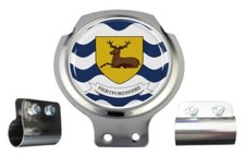 Scooter Bar Badge - Hertfordshire County Flag - FREE BRACKET & FIXINGS