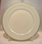 Hazel Atlas Platonite 10.5" Sandwich Plate Green Stripe
