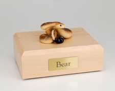 Rattlesnake Figurine Wildlife Cremation Urn Available in 3 Dif. Colors  4 Sizes