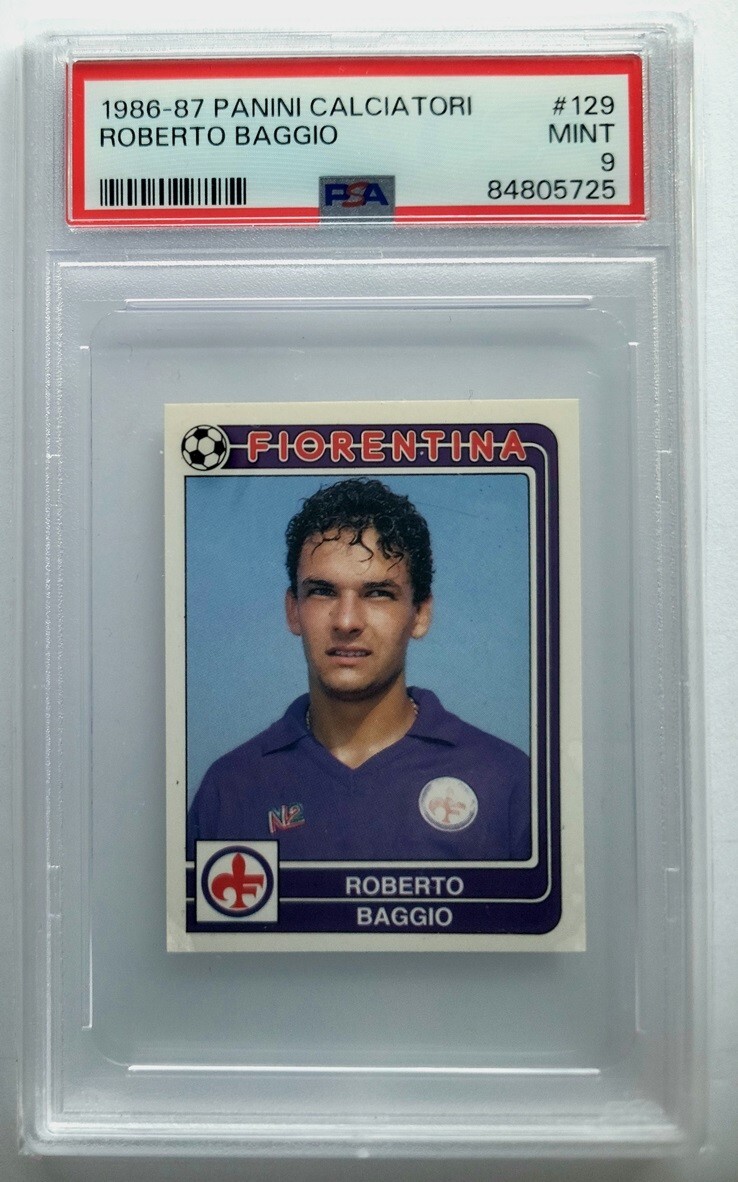1986-87 Panini Calciatori Roberto Baggio #129 PSA 9 | eBay