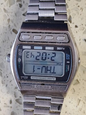 Seiko D229-5010 chronograph watch LCD digital -WORKING | eBay