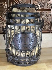 Metal Wine Barrel Cork Cage Collect for Home Decor Overflowing Wine Champagne